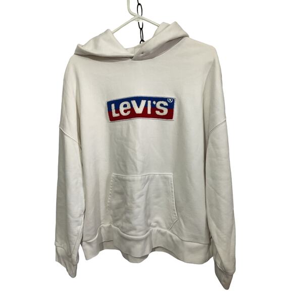 Levi’s Men’s Unisex Sweatshirt Size Medium White - Picture 1 of 13